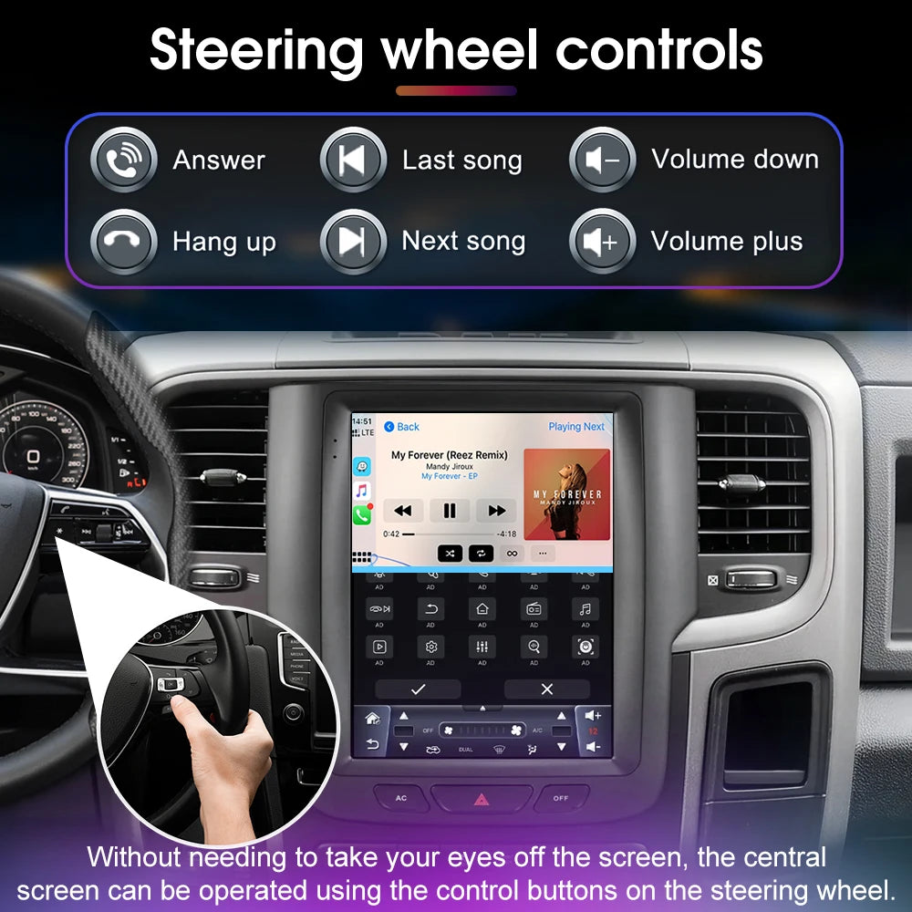 Android 16 Car Stereo Head Unit for Dodge Ram 1500 2500 3500 2013-2018 - image 2