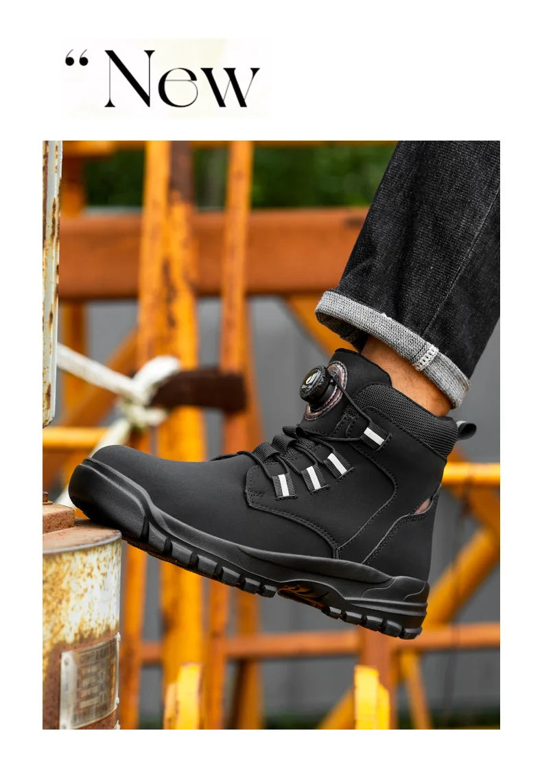 Waterproof Steel Toe Work Boots with Kevlar Insoles - image 22