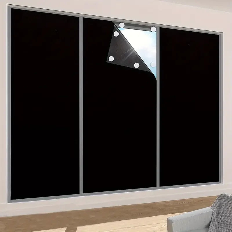 Portable Blackout Window Film – Self-Adhesive, Removable