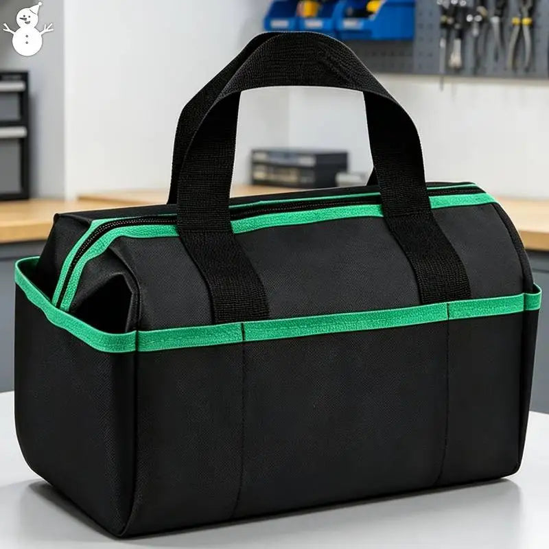 Tool Organizer Bag 35cm Multi-Pocket Zipper Thickened Toolbox for Electrician Plumber Home Repair Industrial Renovation