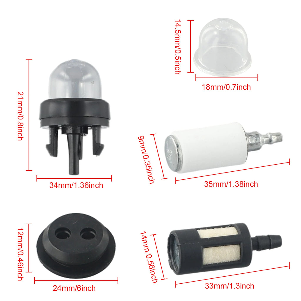 Universal Fuel Line Hose & Primer Bulb Kit for Chainsaw & Trimmer - image 6