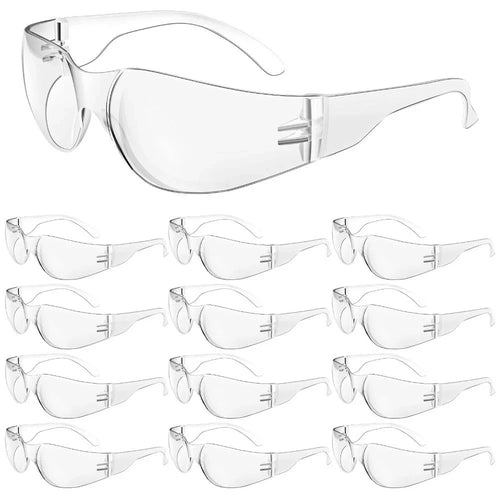 10-Pack Clear Anti-Fog Safety Glasses, Scratch-Resistant