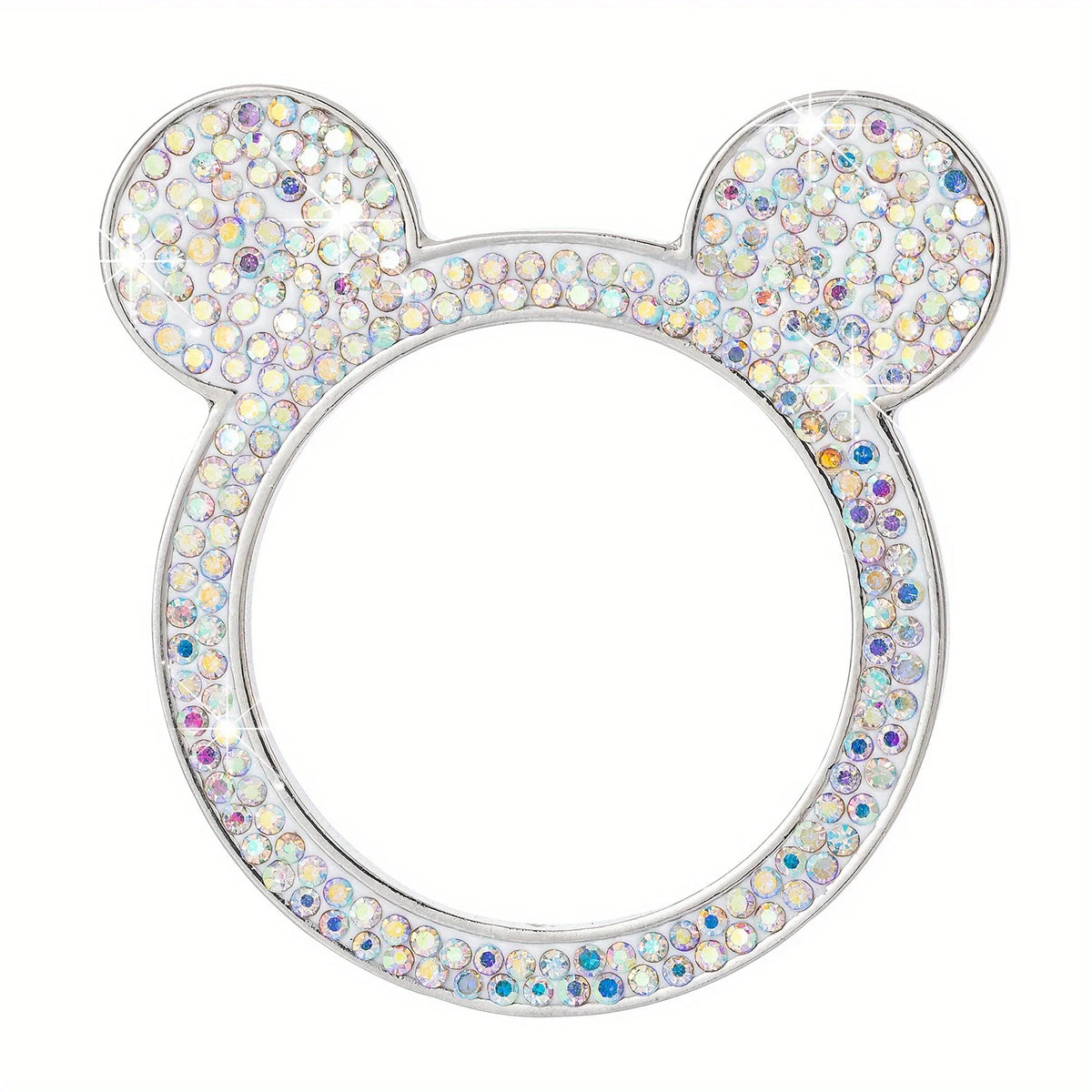 Teddy Bear Rhinestone Start Button Ring Sticker for Car Interior - view 15