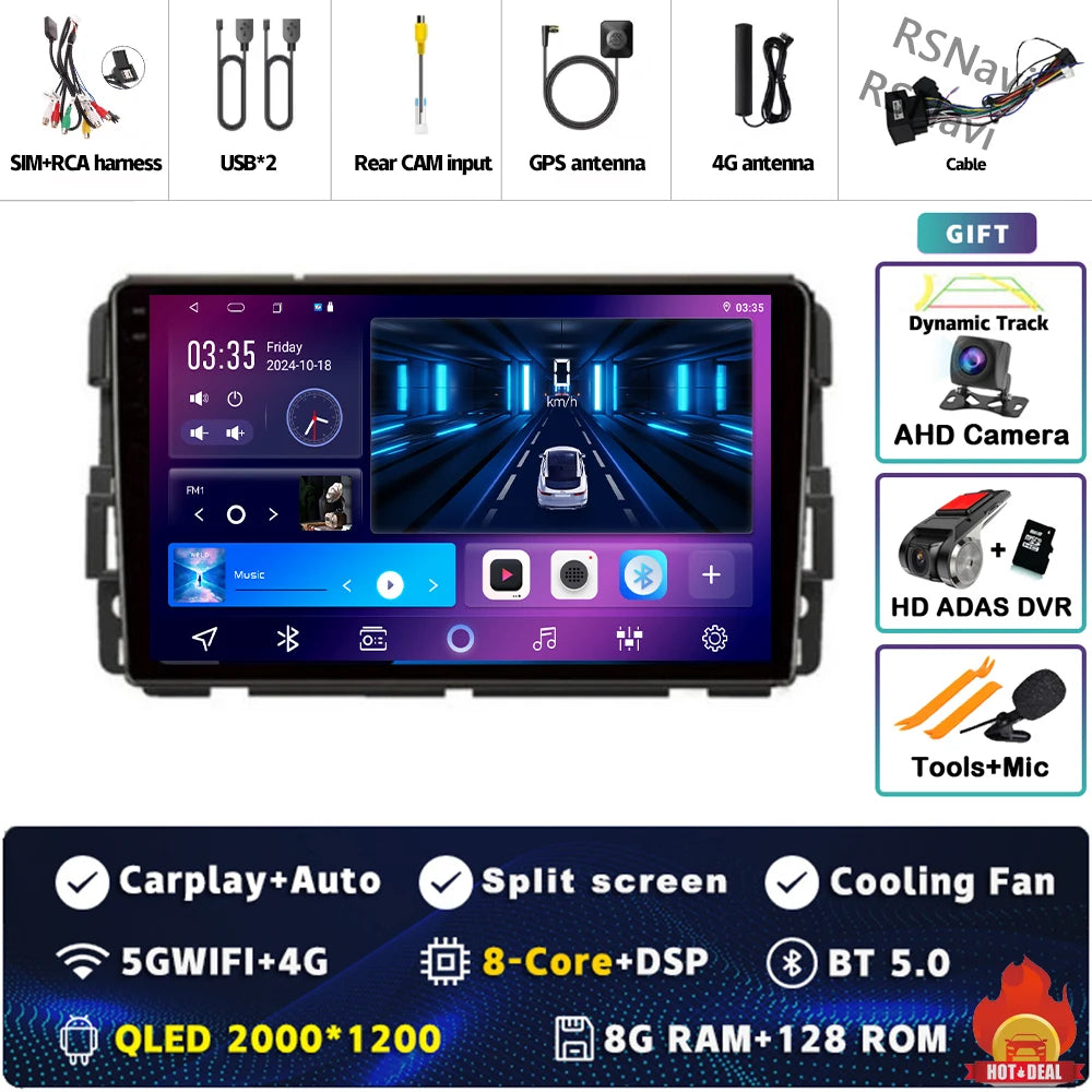9" Android Car Stereo for Chevy GMC with CarPlay & Android Auto - image 47