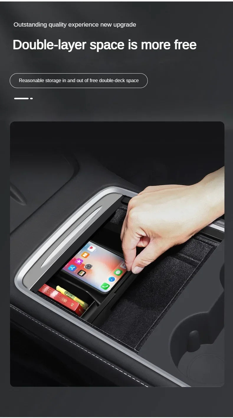 Center Console Storage Trays for Tesla Model 3 and Model Y
