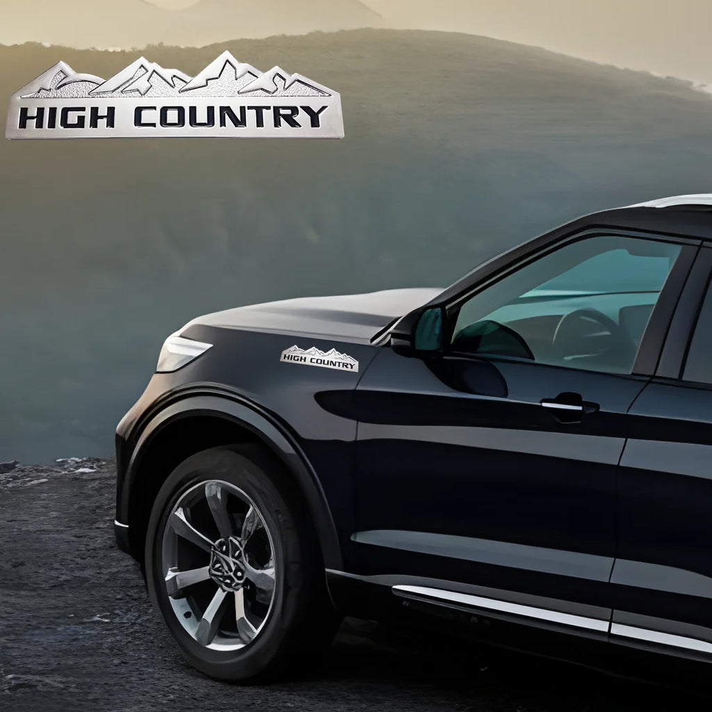 3D Zinc Alloy Mountain Car Emblem Sticker for Custom Look - image 2