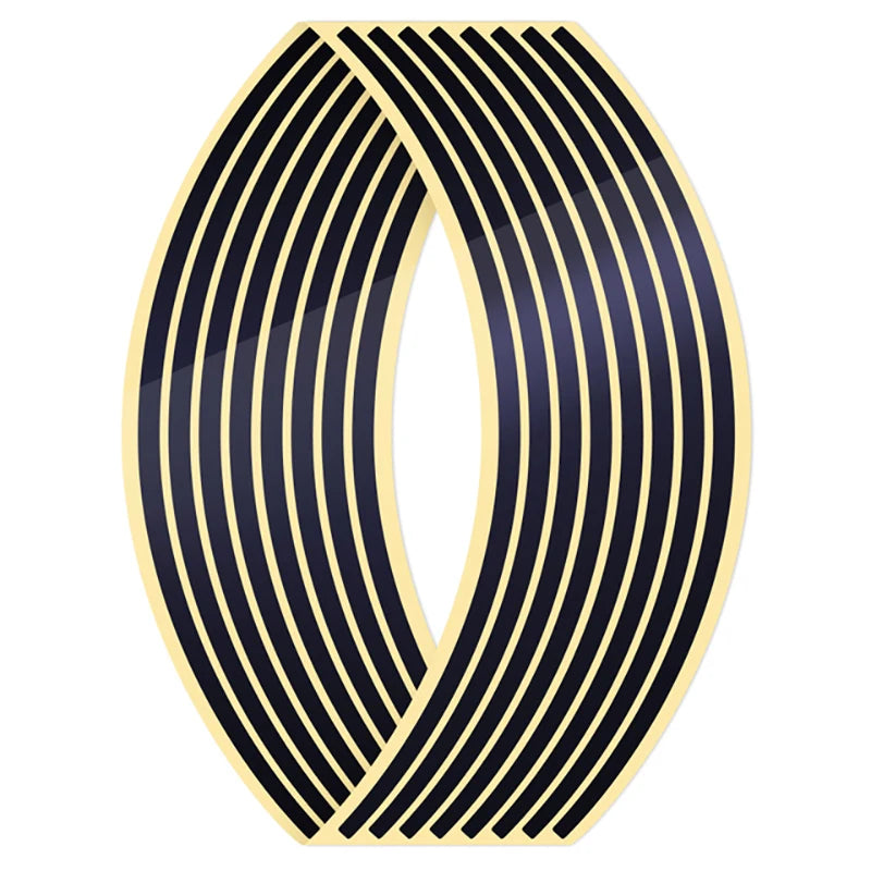 Reflective Wheel Rim Stripe Tape Set for 14-18 Inch Motorcycle Rims