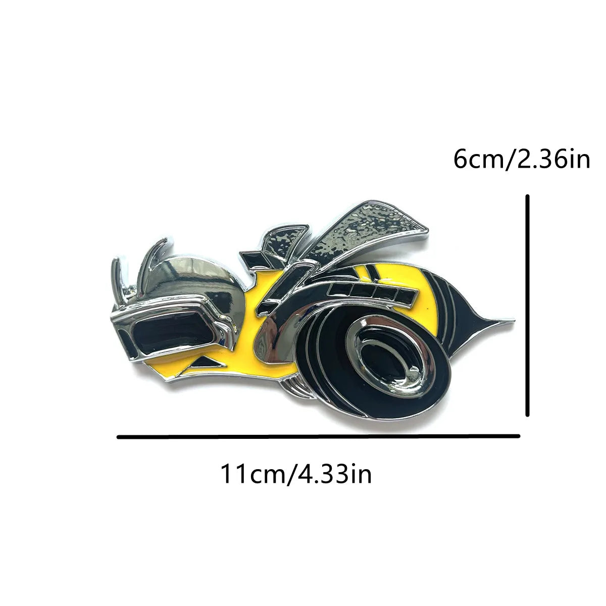 3D Bee Design Metal Fender Sticker for Car, Truck and Motorcycle