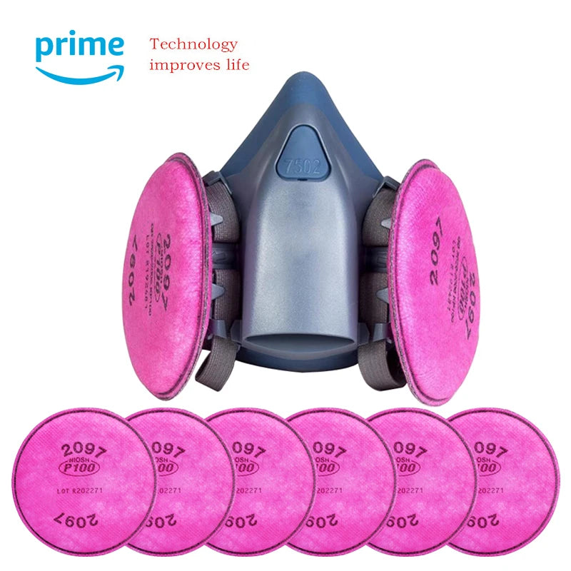 7-in-1 P100 Respirator Filter Kit for 3M 7502 Masks