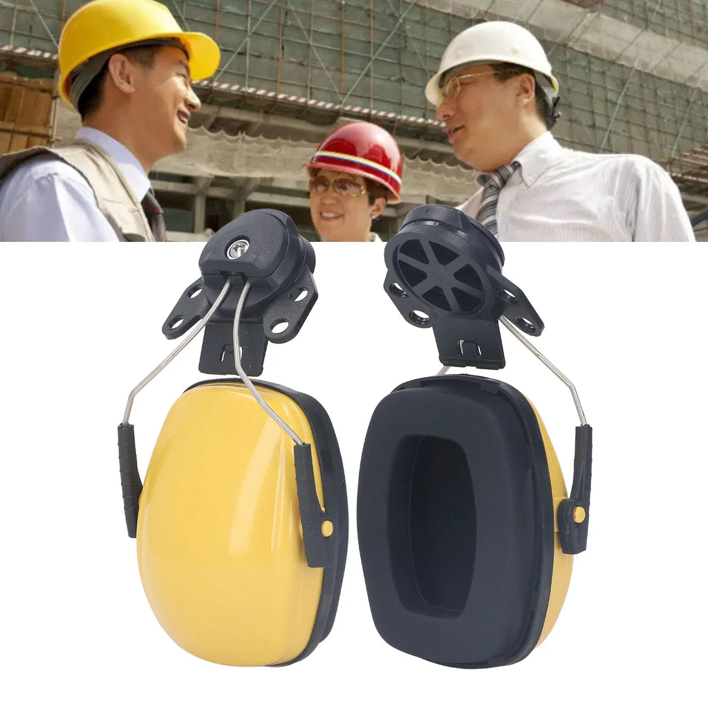 Helmet Ear Muff 1 Pair Safety Helmet Ear Muff Noise Reduction Helmet Hard Hat Hearing Earmuff for Construction Site