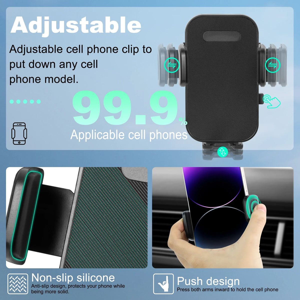 Screen-Mount Phone Holder for RAV4 2019-2025