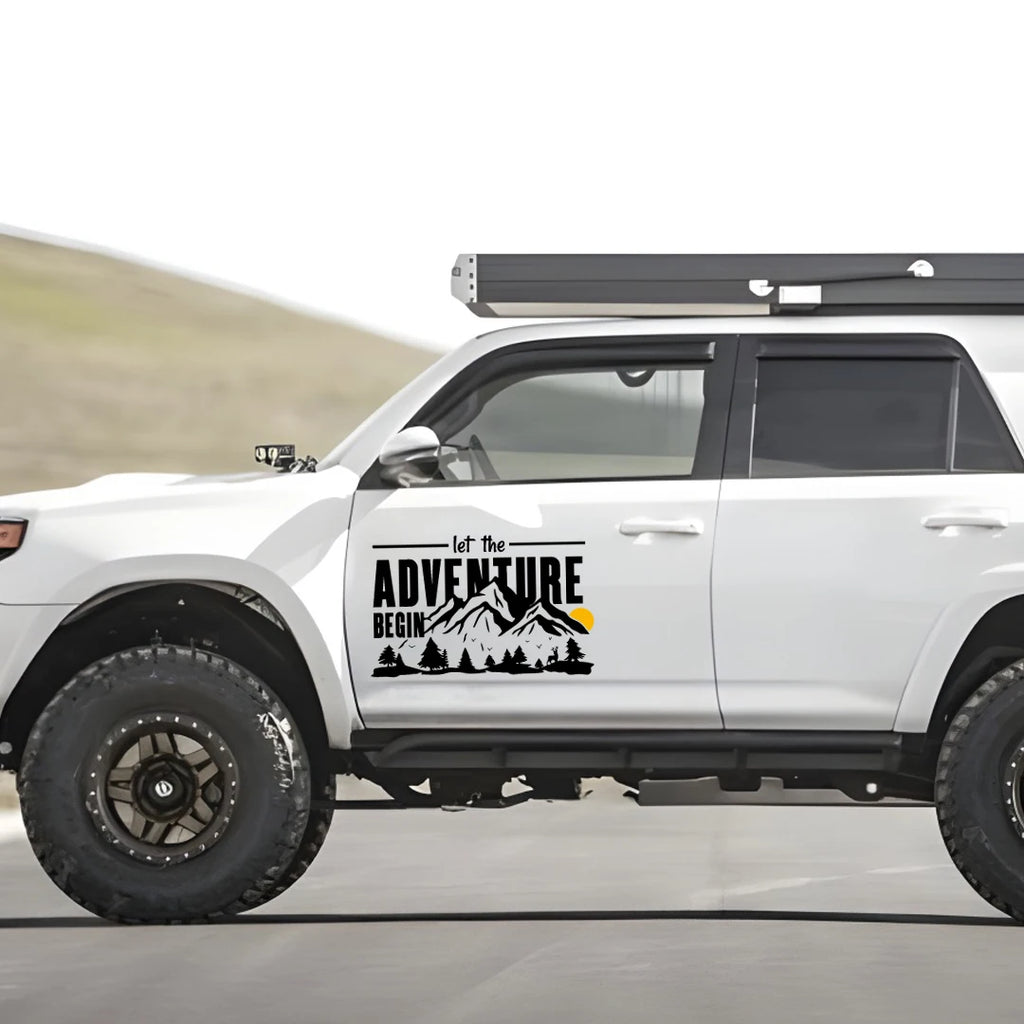 Let the Adventure Begin Vinyl Car Decal, 25, 40 or 50cm