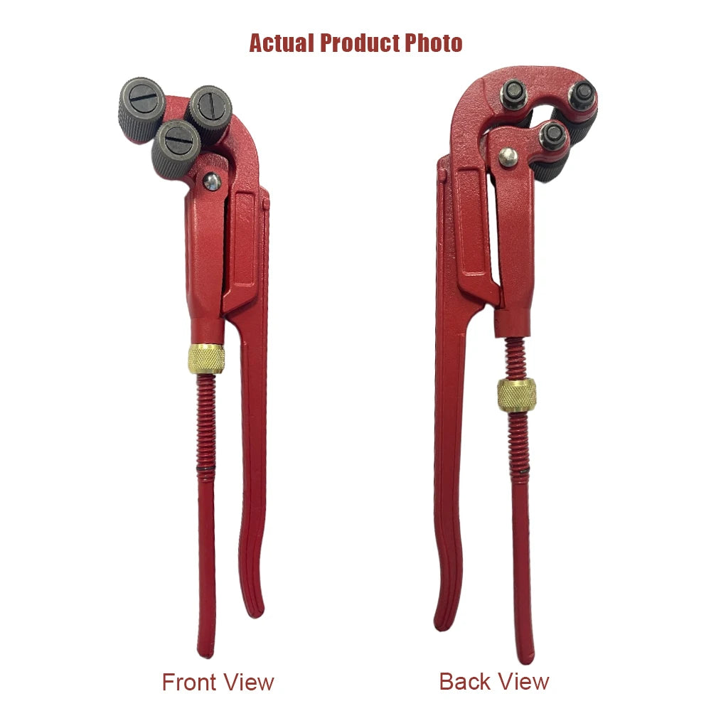 Coarse-Thread Pipe Wrench 3/8"–2" – Adjustable Triangular Rollers