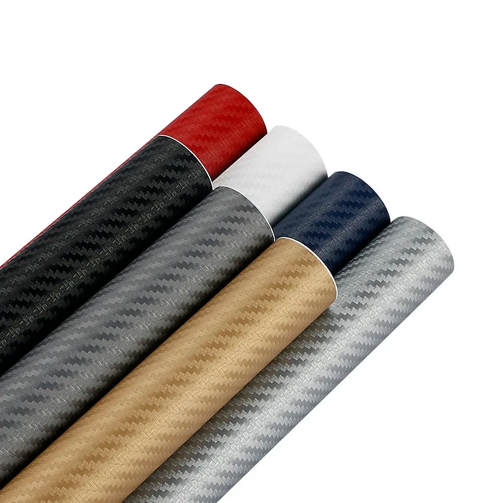 3D Carbon Fiber Vinyl Wrap for Car - Waterproof Scratch Protection - image 2