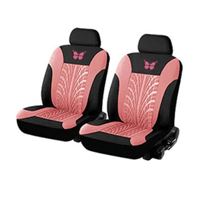 Butterfly Embroidery Car Seat Cover Set, Universal Fit