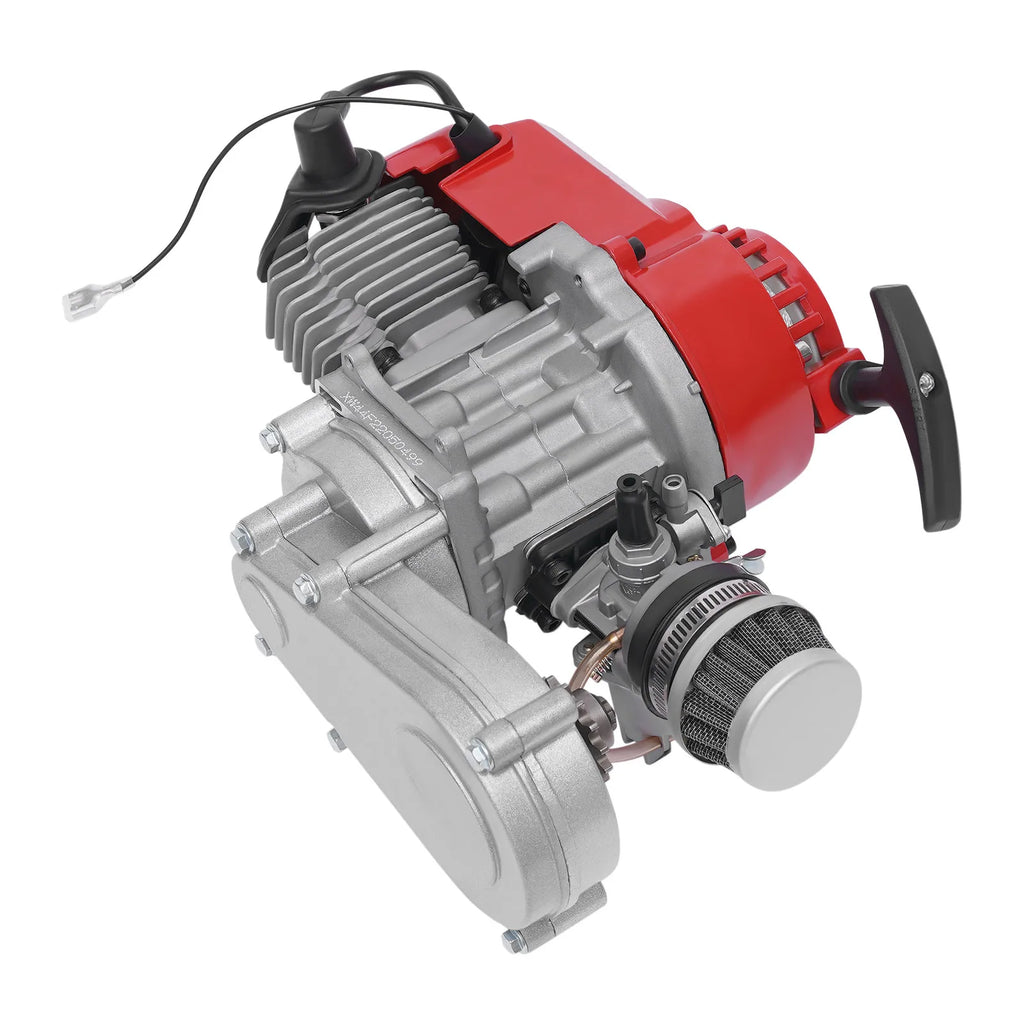 49cc 2-Stroke Pocket Bike Engine with Pull Start, 1.7kW Air-Cooled