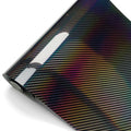 Laser Rainbow Carbon Fiber Car Vinyl Wrap - Bubble-Free Waterproof - image 8