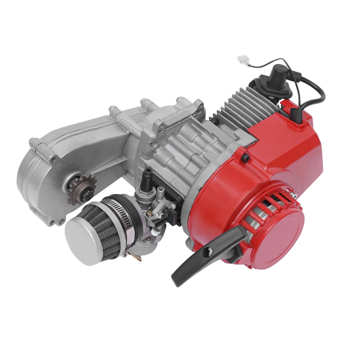 49cc 2-Stroke Pocket Bike Engine with Pull Start, 1.7kW Air-Cooled