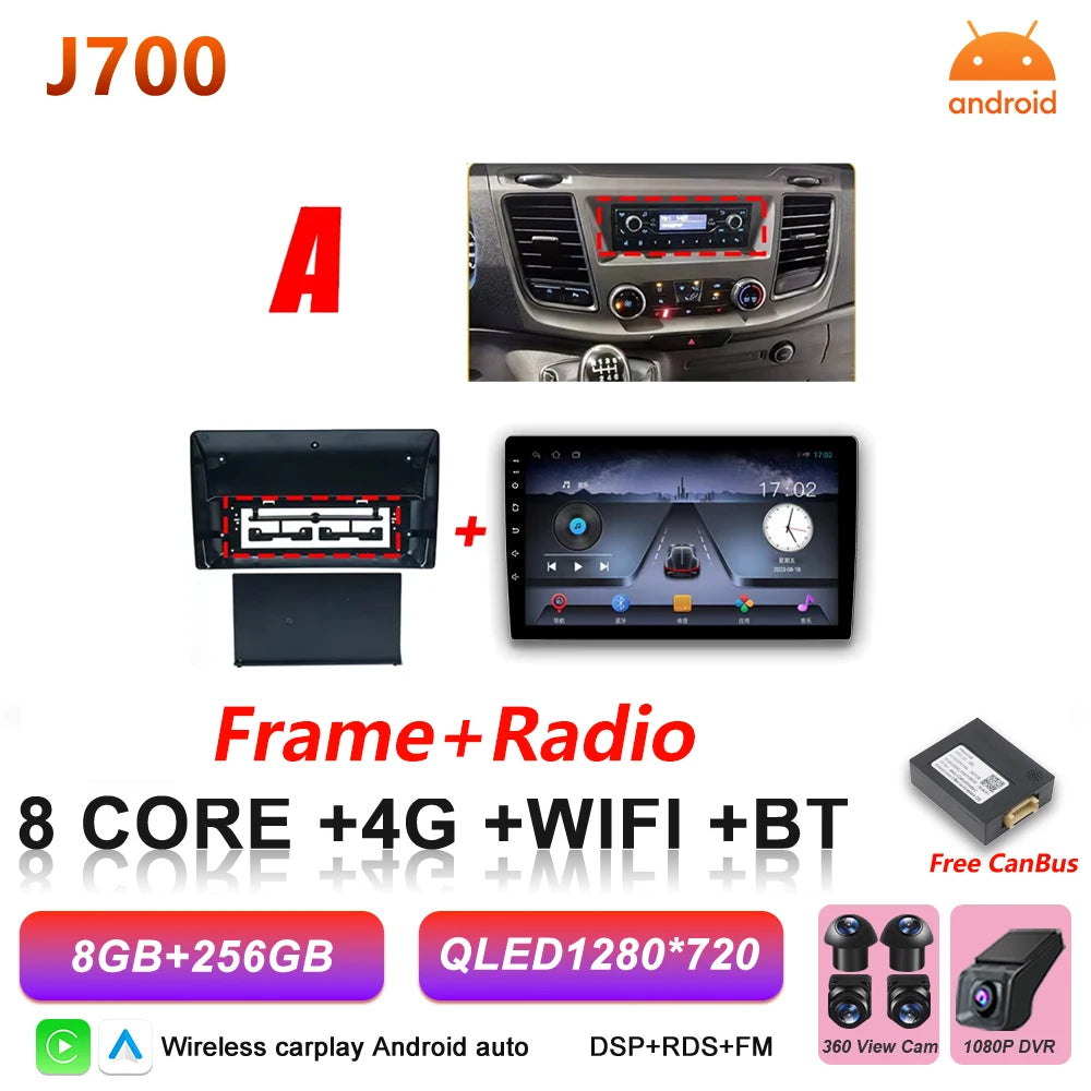 Android 16 Car Radio for Ford Transit Custom & V363 - Wireless CarPlay - image 26