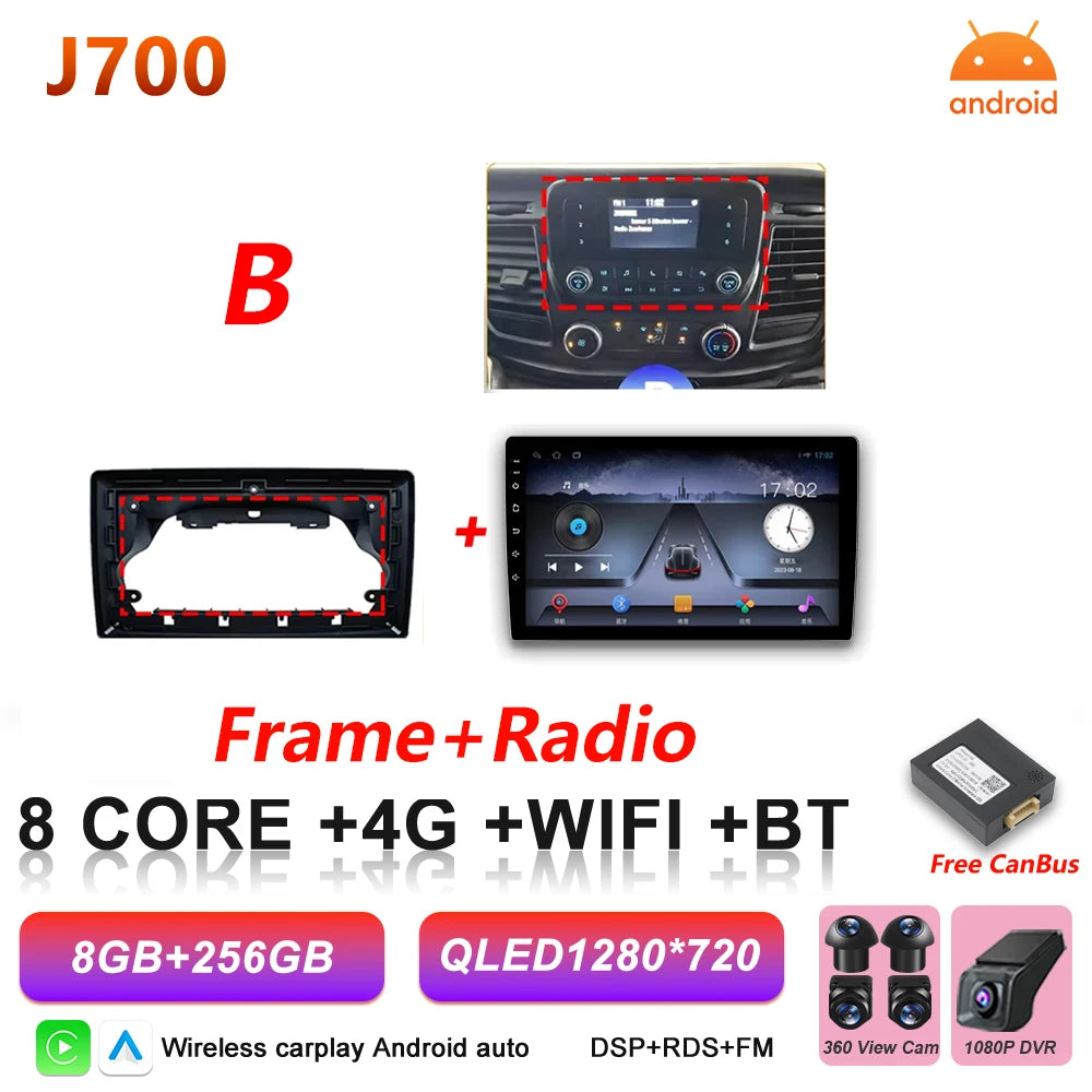 Android 16 Car Radio for Ford Transit Custom & V363 - Wireless CarPlay - image 18