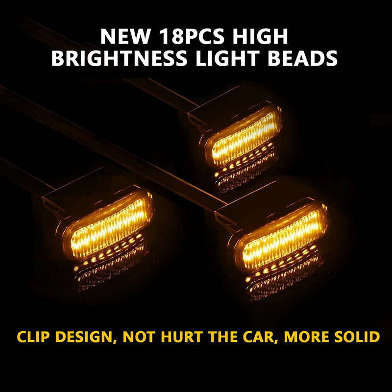 Toyota Fortuner Amber LED Grille Lights - Waterproof & Easy Install - image 3