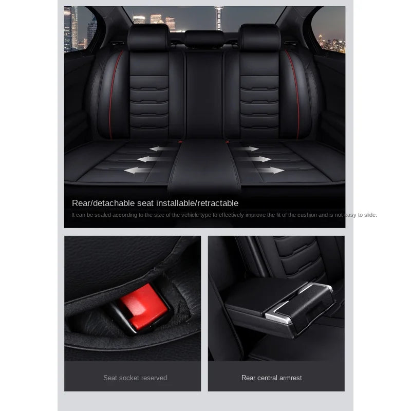 PU Leather Car Seat Covers for BMW 5 Series (F10, G30, E60 and More)