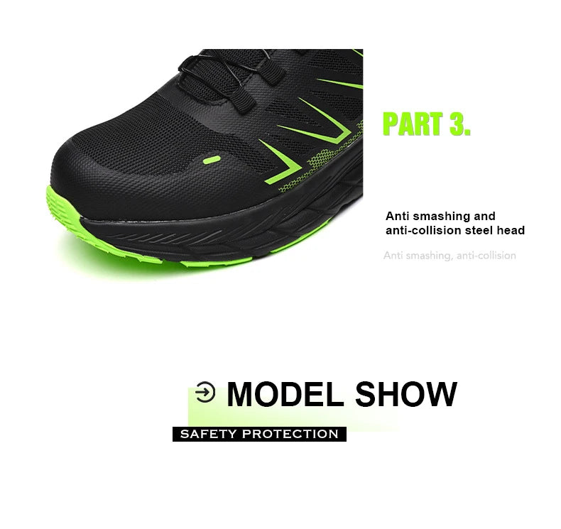 Men's Steel Toe Construction Work Boots, Anti-Smash - image 16
