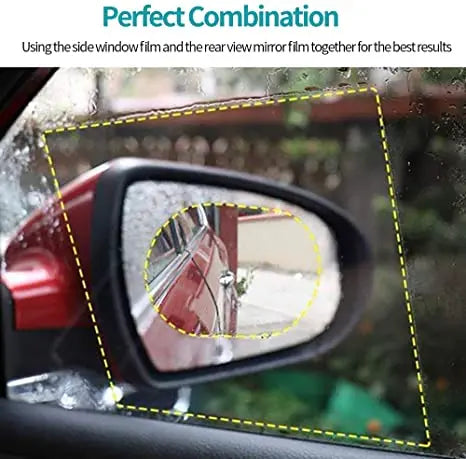 Rainproof Anti-Fog Film Pair for Car Side Mirrors and Windows