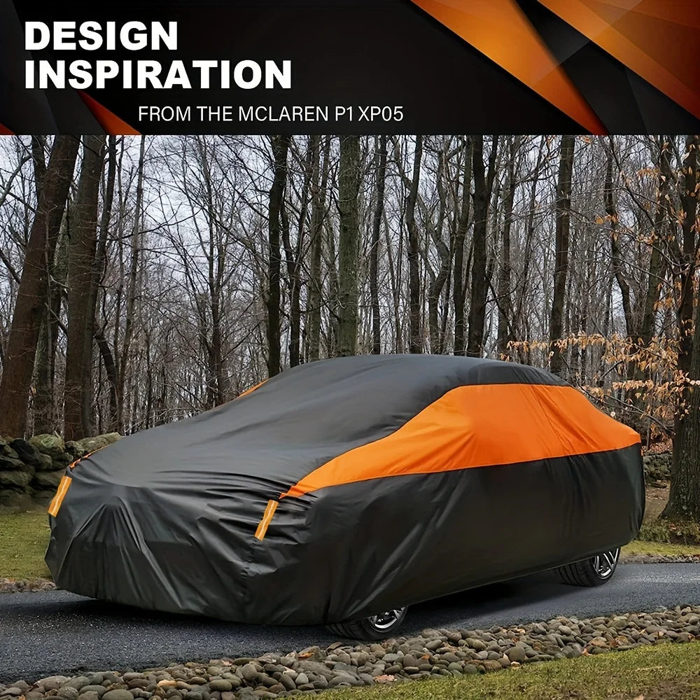 Full Outdoor Car Cover for Sedans and SUVs, 8 Sizes