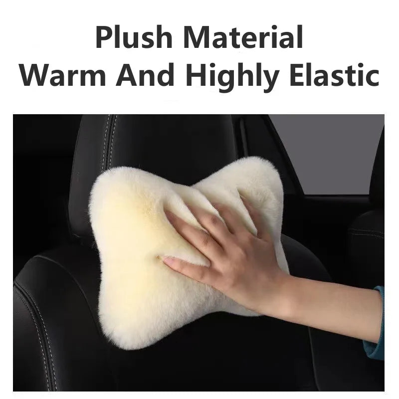 Ergonomic Car Headrest Lumbar Pillow – Plush Neck Support - image 2