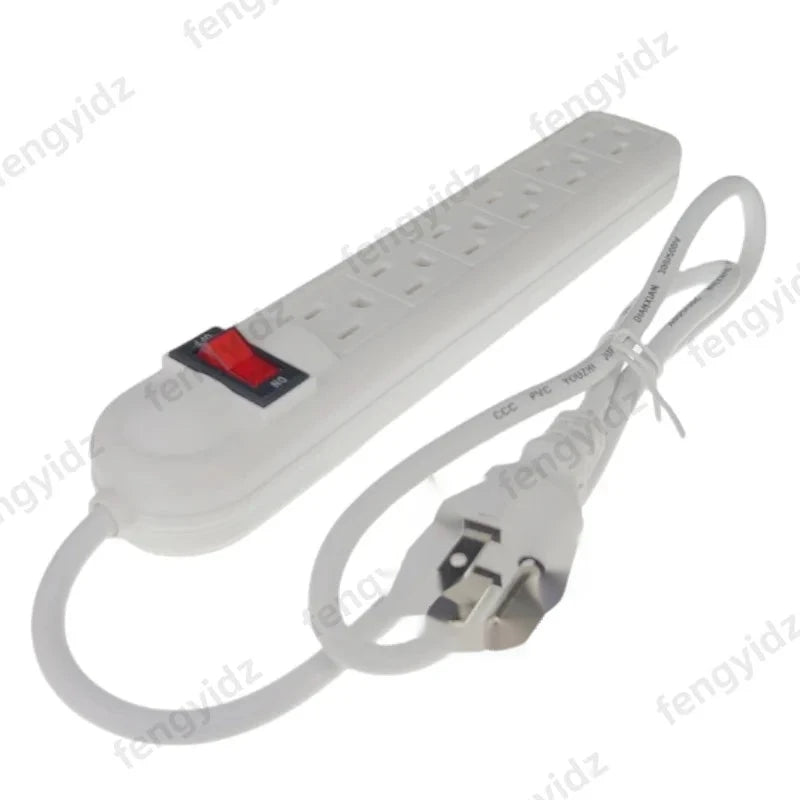 6-Outlet Surge Protector Power Strip with 1m Extension Cord