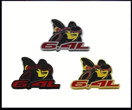 3D Bee Design Fender Sticker for 6.4L Cars and Trucks