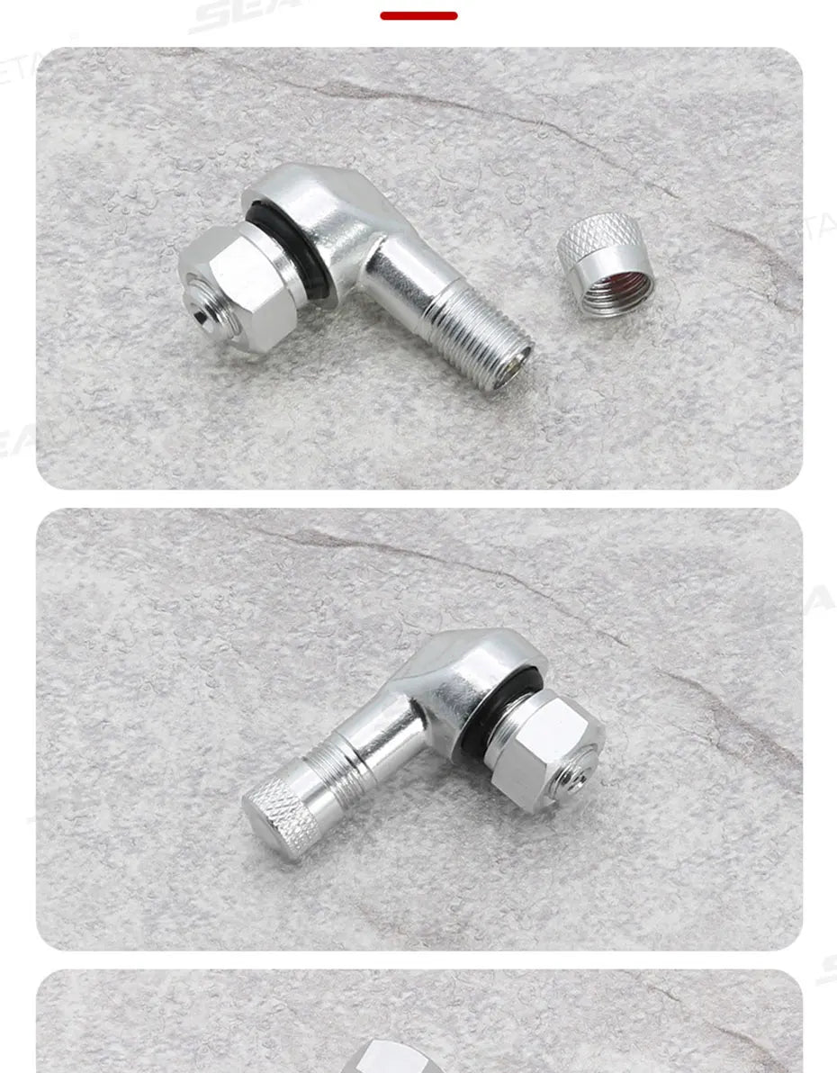 Universal Motorcycle 90° Tubeless Tire Valve Stem - CNC Aluminum 2PC - image 17