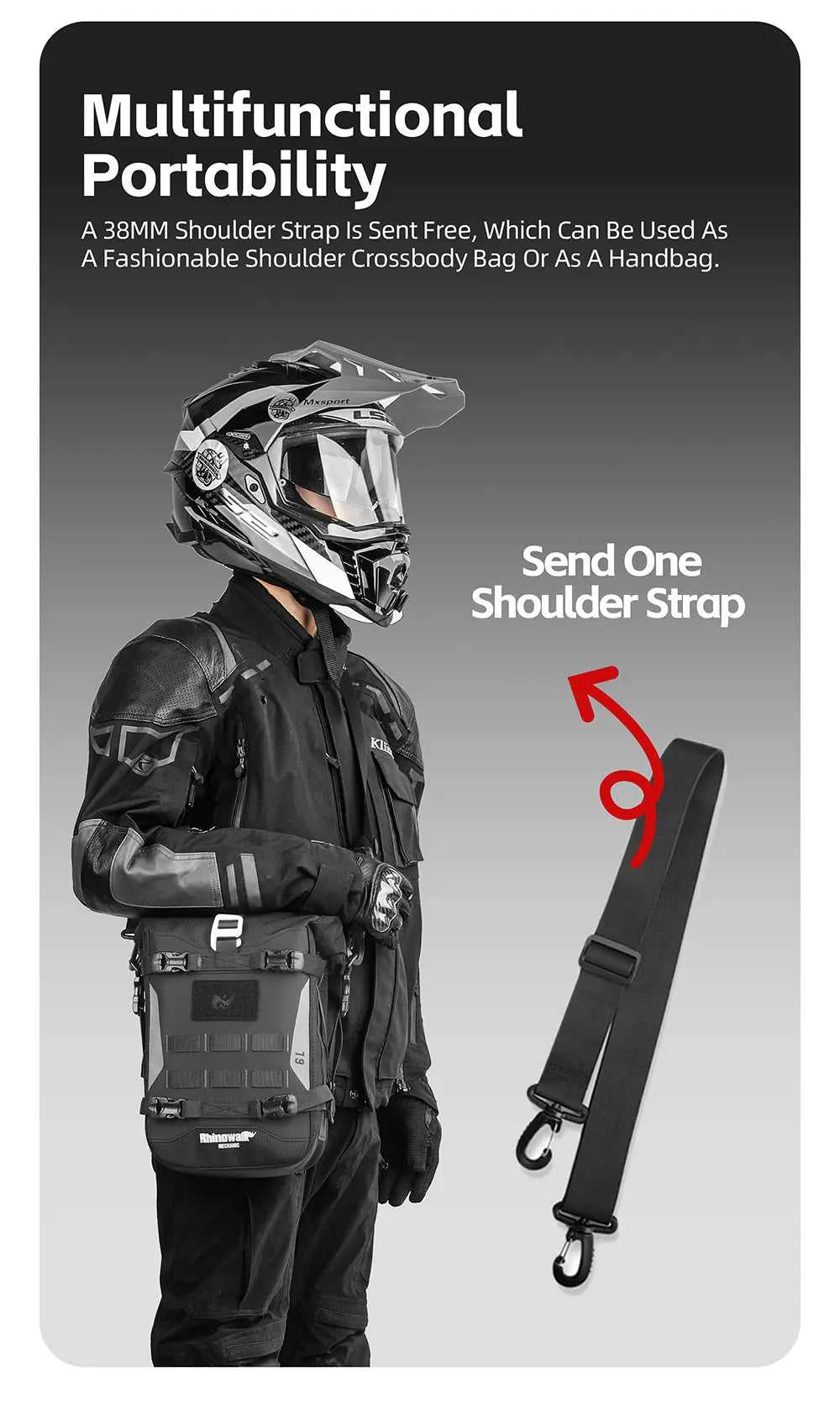 Rhinowalk Waterproof Crash Bar Bag & Tool Pouch - image 17