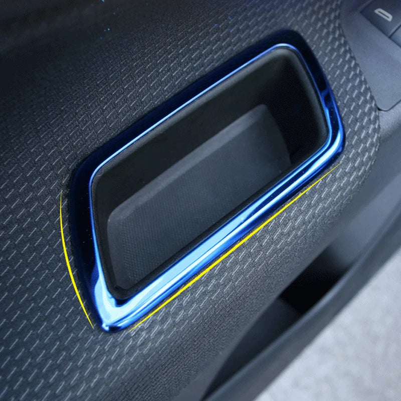 For Chevrolet Holden Equinox 2017 2018 Car accessories Car Interior Door Storage Box Decoration Frame Cover Trim