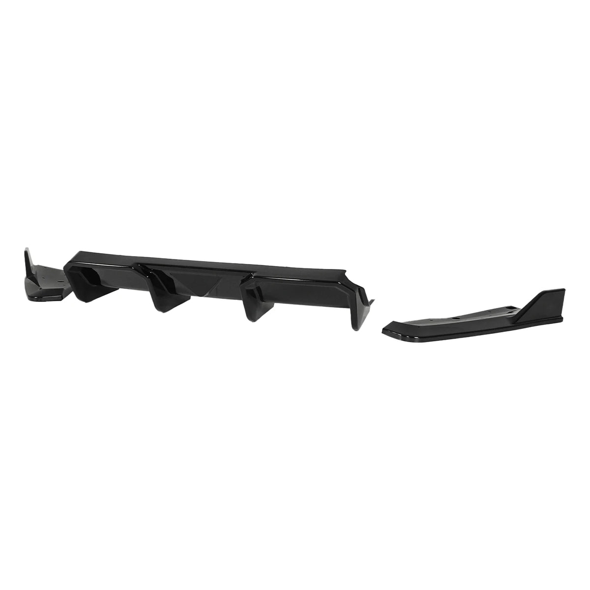 Rear Bumper Diffuser for Hyundai Elantra N 2024-2026, Gloss Black - view 12
