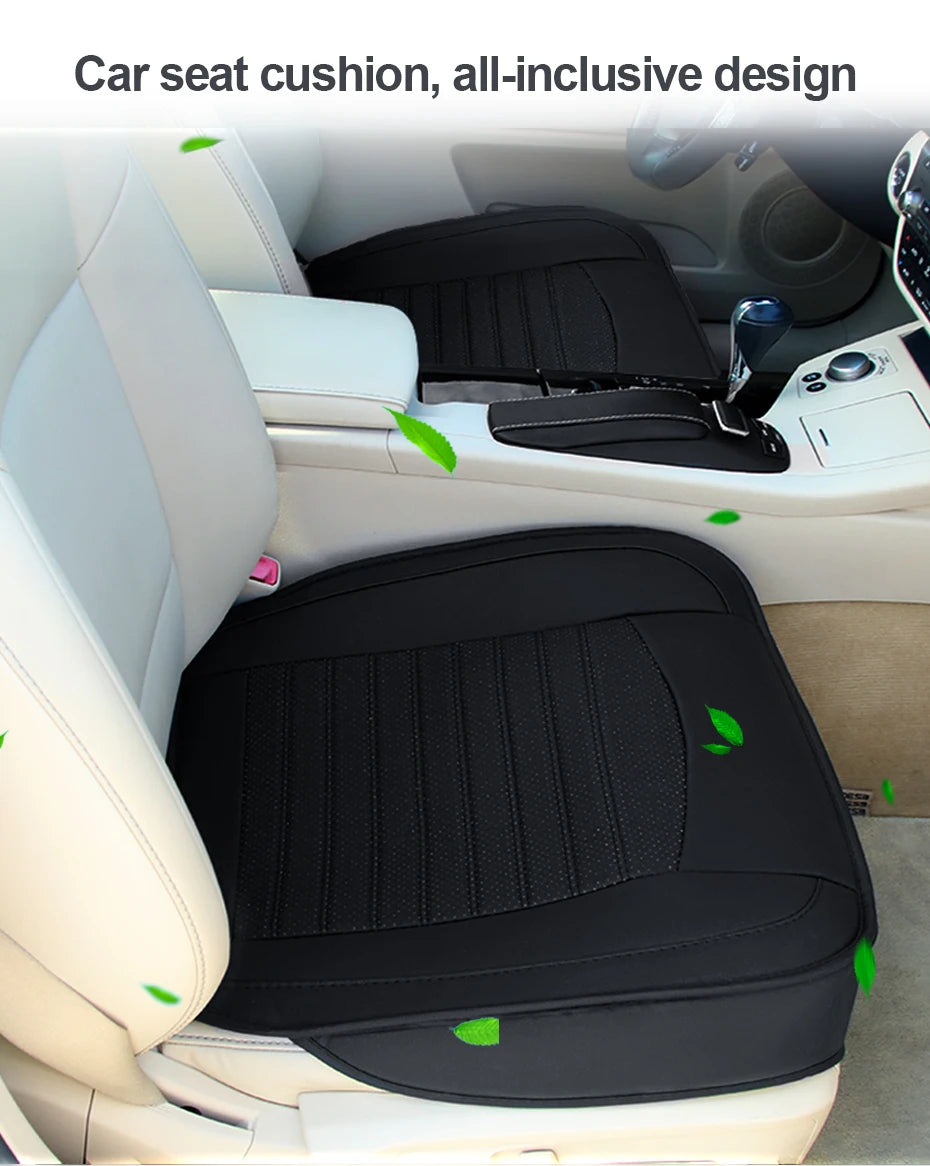 PU Leather Front Seat Cover with Anti-Slip Backing