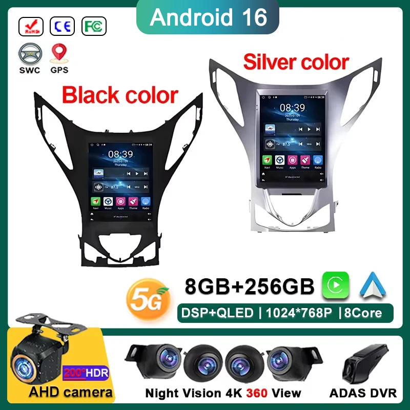 9.7" Android Car Multimedia Player GPS for Hyundai Azera