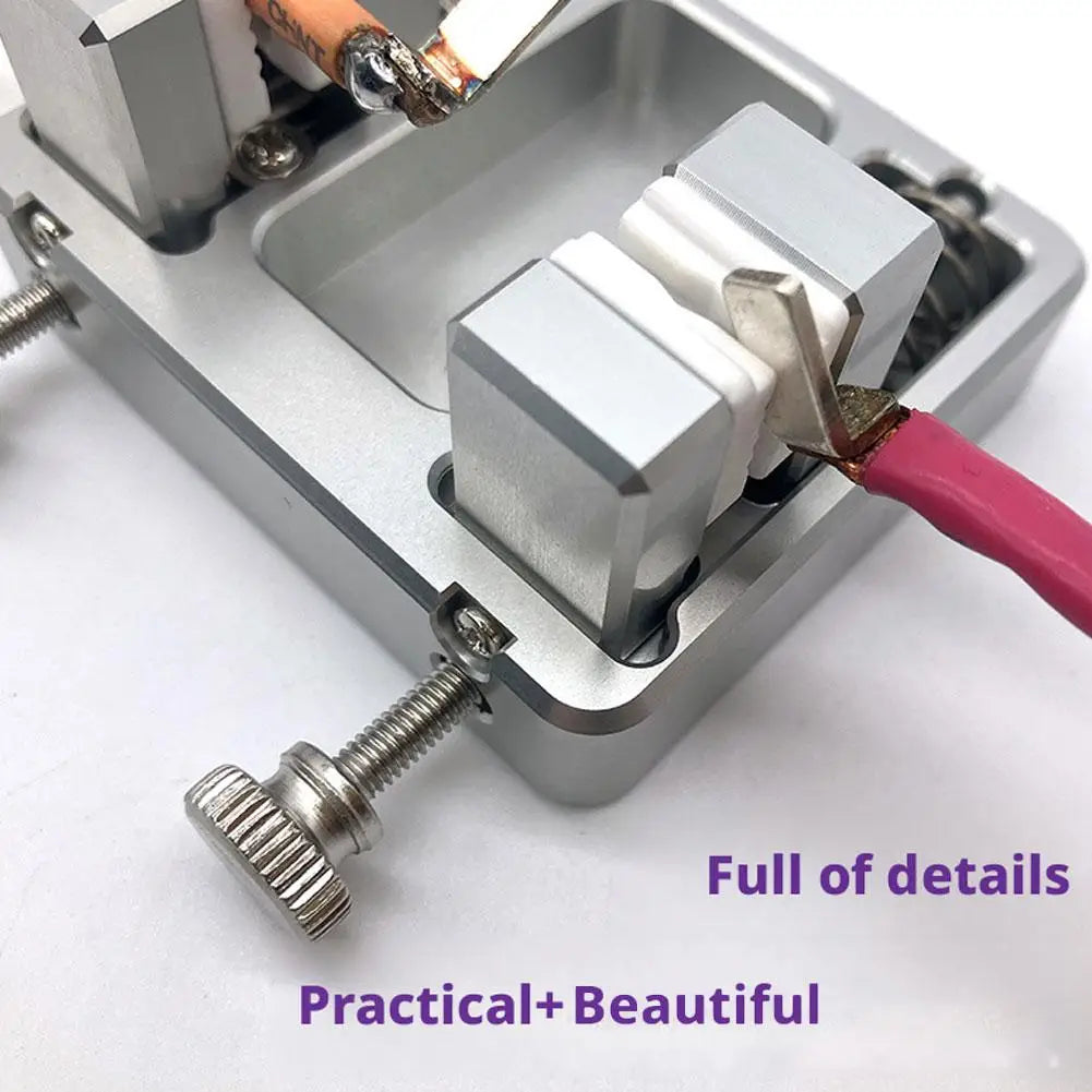 Heavy-duty Aluminum Welding Clamp With Temperature-resistant Jaw For Circuit Board Mounting Adjustable Bracket Soldering Tool