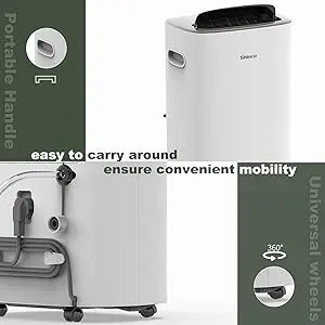 Shinco 86 Pints Dehumidifier for Home and Basements, 5000 Sq.Ft Dehumidifiers with Drain Hose, Auto or Manual Drainage
