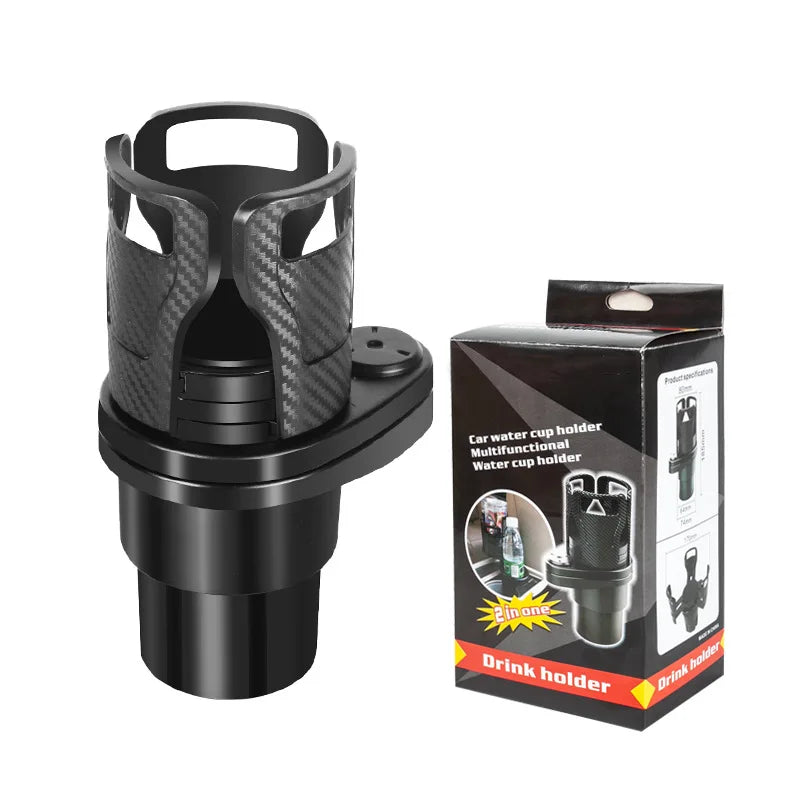 Car Mounted Cup Holder Rotating Car Double-Layer Storage Rack Cup Holder Center Console Beverage Rack