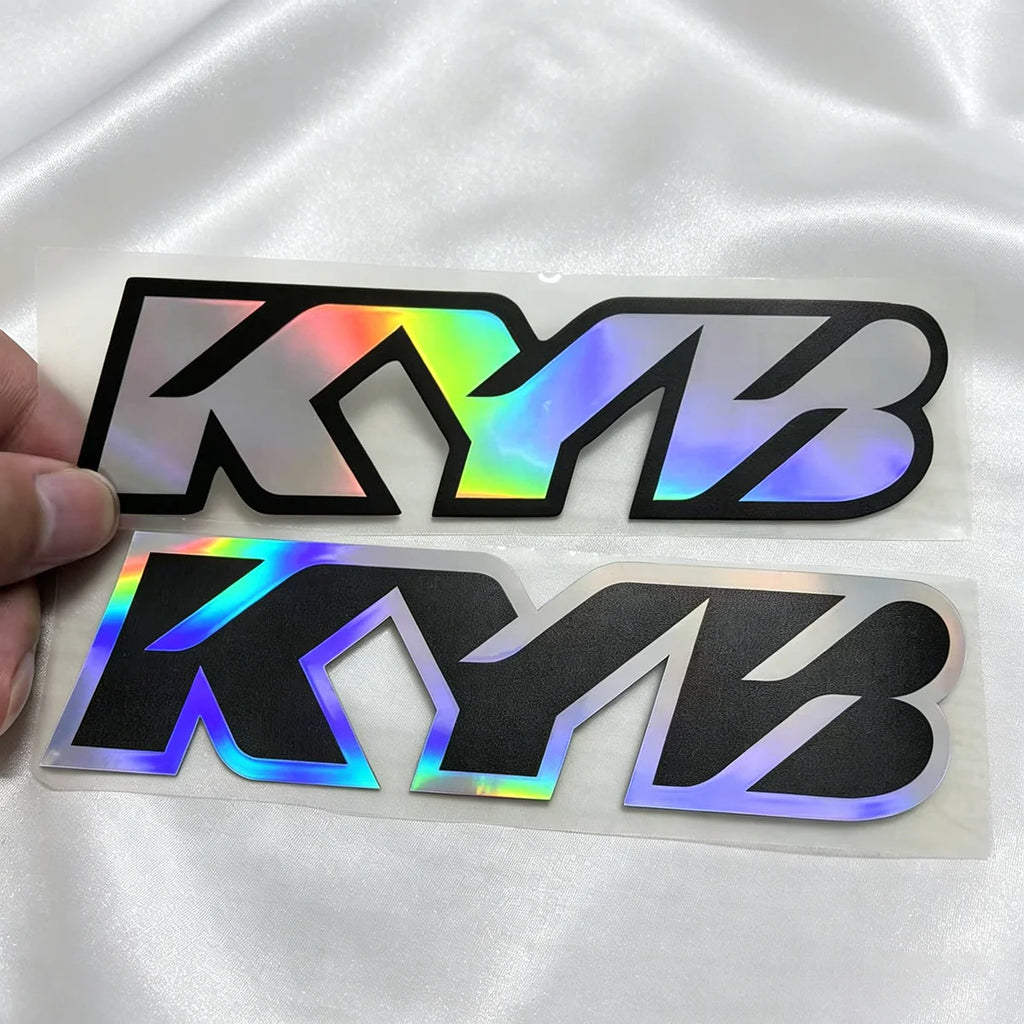 Reflective Motorcycle Front Fork Sticker Pair, Laser Finish
