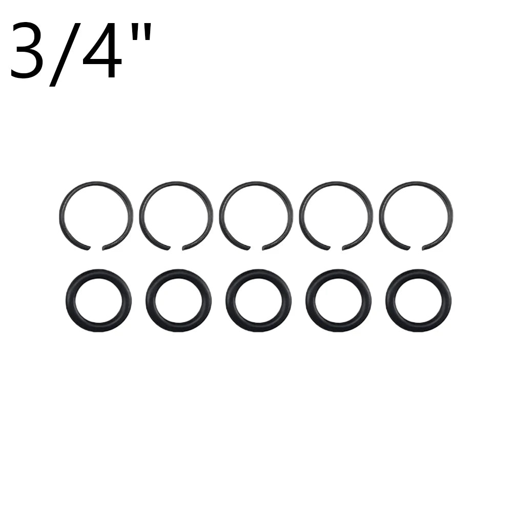 5 Sets Of Pneumatic  Impact Wrench  Socket Retainer Rings With O-Ring 1/2 3/8 1inch Installation Impact Wrench Socket Fixing Kit