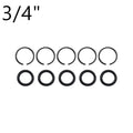 5 Sets Of Pneumatic  Impact Wrench  Socket Retainer Rings With O-Ring 1/2 3/8 1inch Installation Impact Wrench Socket Fixing Kit