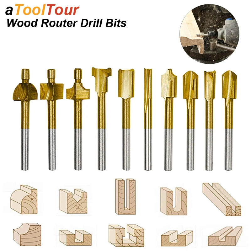 HSS Router Bit Milling Cutter for Rotary Tools