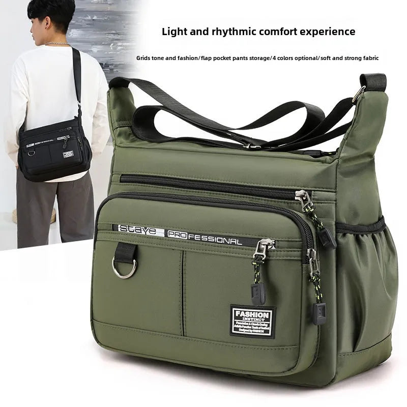 Men's Multi-Pocket Crossbody Shoulder Messenger Bag
