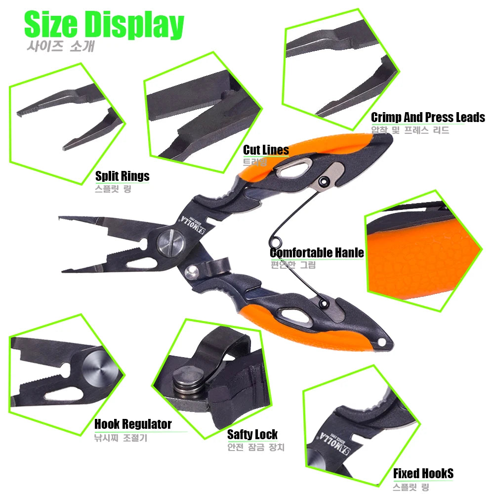 420 Stainless Steel Multifunctional Pliers with Line Cutter