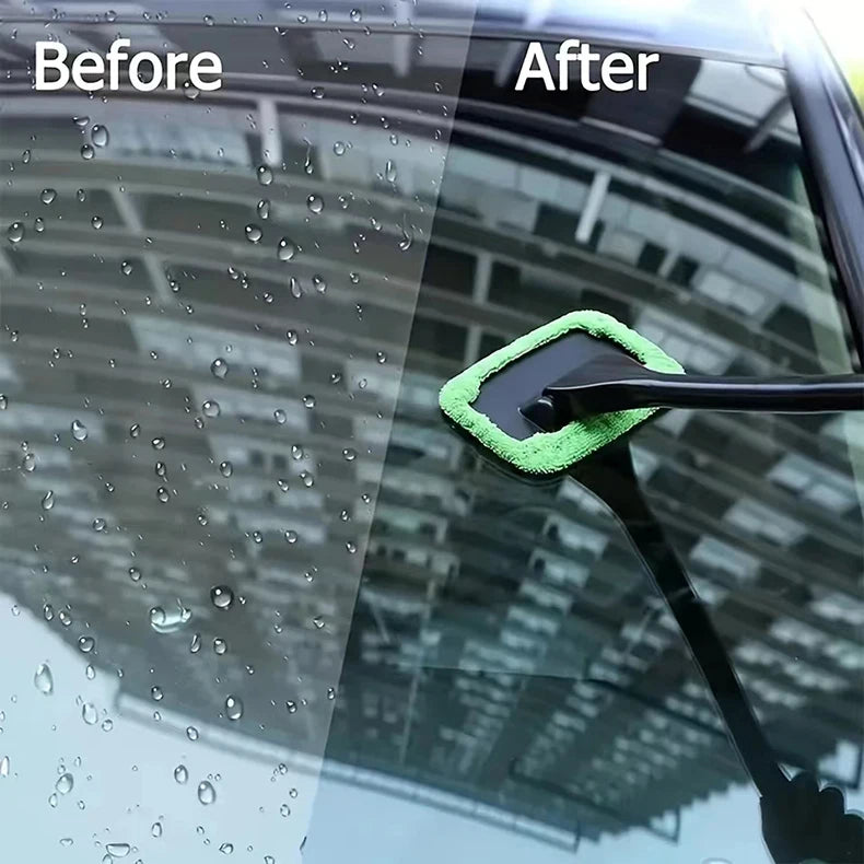 Car Interior Window Cleaning Brush with Long Handle