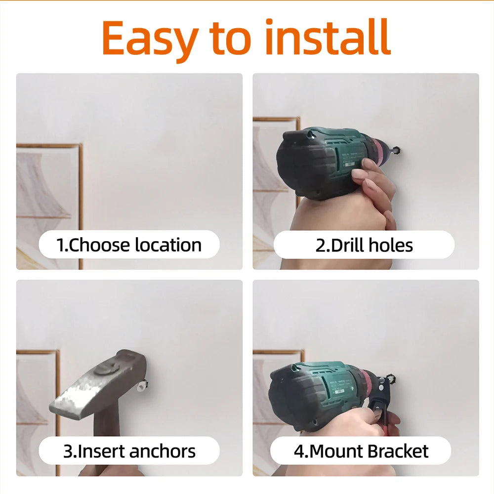 Heavy-Duty Wall Hook – Garage Bike & Ladder Hanger