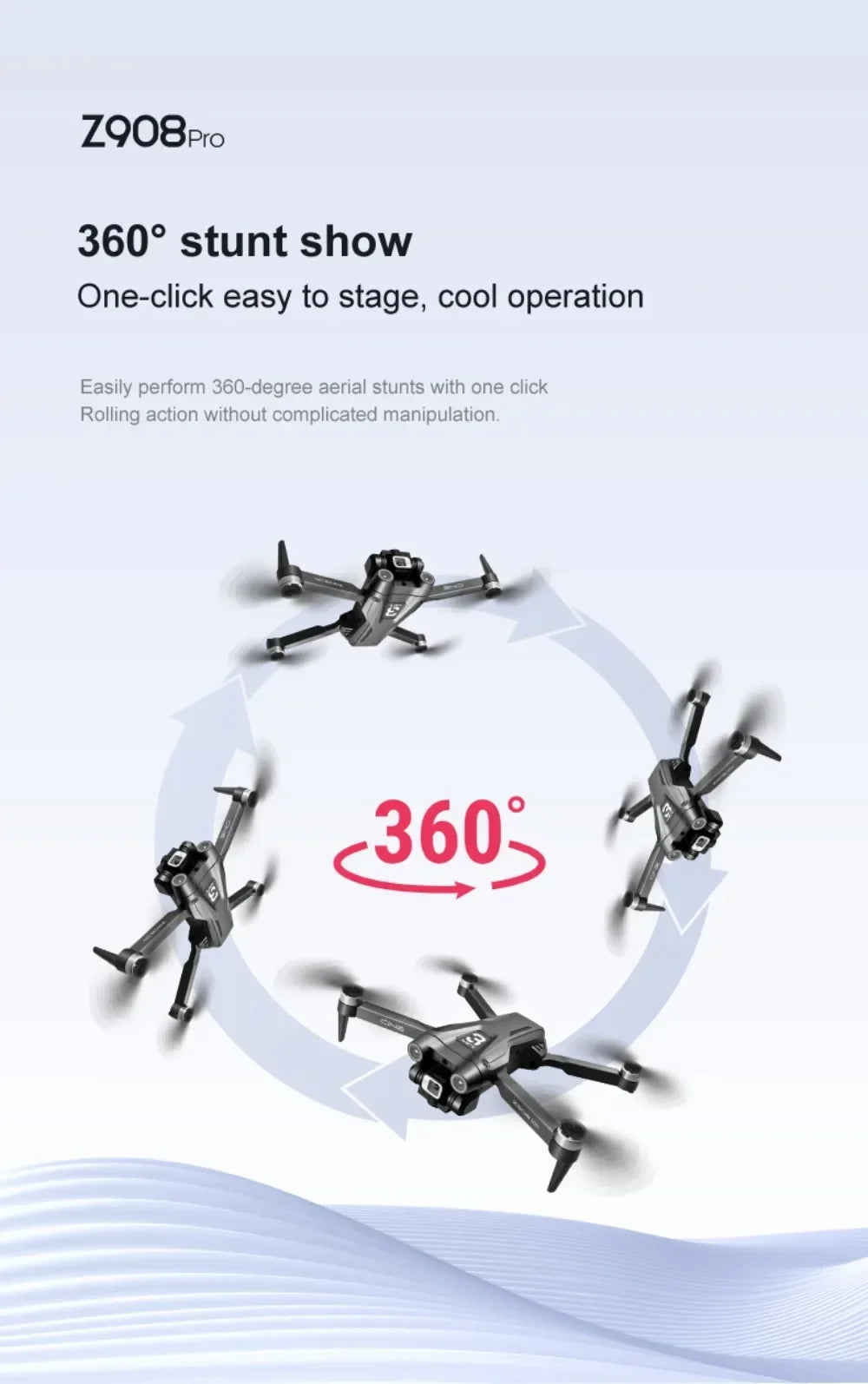 Z908 Pro 4K Dual Camera FPV Drone Brushless Motor Foldable - image 21